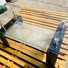 【‼️✨美品✨‼️】センターテーブル ガラス リビングテーブル