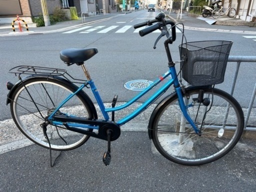 26インチ 自転車 ママチャリ 半カバー 中古