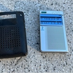SONY製‼️AM-FM ポケットラジオ‼️専用ケース付
