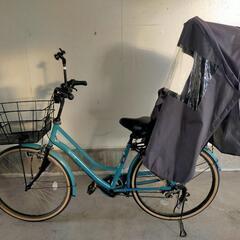 【4/17更新】自転車＋リアチャイルドシート＋レインカバー＋傘立て