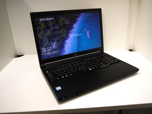 【お渡し済み】富士通 windows10 15.6型ノートPC 第6世代Corei3【メンテナンス済み】（8601432）