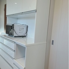 ✶美品　ニトリ　食器棚　キッチンボード（レジューム120）