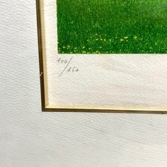 【ジャック・デペルト/Jacques Deperthes】「ジュネーブのカントリークラブ」 リトグラフ 100/150 肉筆サイン 76.6cm×95.6cm 額装