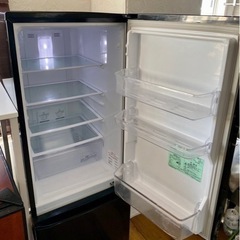 三菱 168L 2ドア冷蔵庫（ブラック）【右開き】