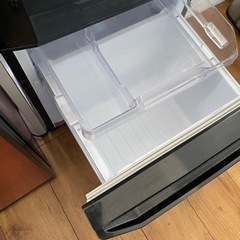 三菱 168L 2ドア冷蔵庫（ブラック）【右開き】