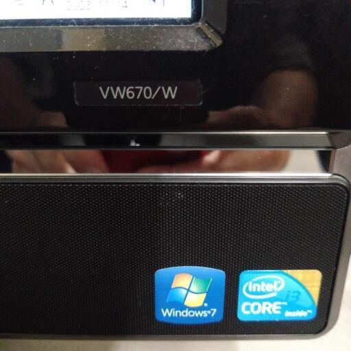 地デジ対応PC VN370/M フロントパネル新品交換済み品