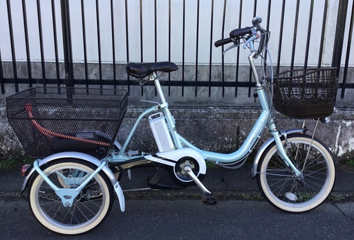 ＜美品車＞ブリヂストン ・電動三輪アシスト自転車・アシスタワゴン AW1C37・オパールミント・内装3段変速・大容量バッテリー12.3Ah