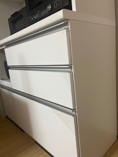 ニトリ 食器棚 ニトリ 幅150cm 食器棚(レジューム 150AG-S WH/150QL-R