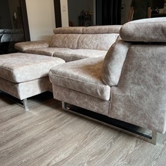 お譲り先決定しました【美品】カウチソファー　３人掛け➕2人掛け➕オットマン