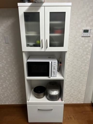 ★ジモティ割あり★ ニトリ 食器棚 白 H115×D40×W119.5 クリーニング済み TJ7095 ニトリ食器棚（取り引き中） (ぽんぽん) 木津川のその他の中古あげます