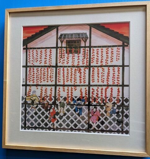 【最終値下げ】絵画　柿メルヘンの世界　手渡し