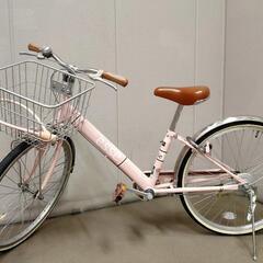 自転車　24インチ　女の子　esse エッセ　ミルキーピンク
