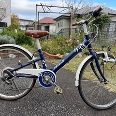 【急募】女児用マハロ自転車ネイビー22インチ