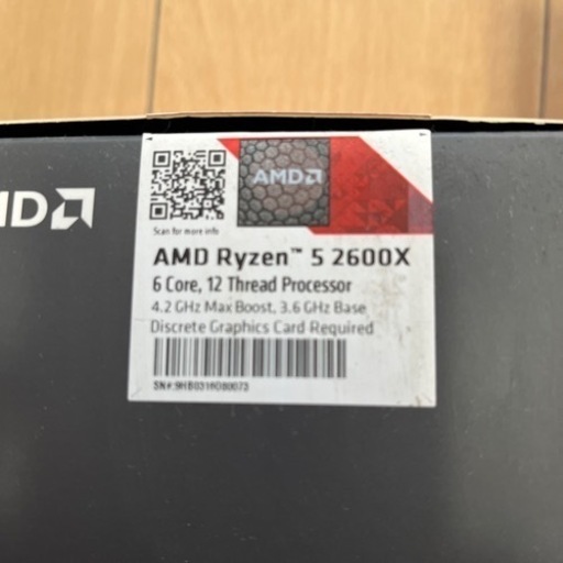 【お話し中】Ryzen5-2600X+GTX1060 6GB
