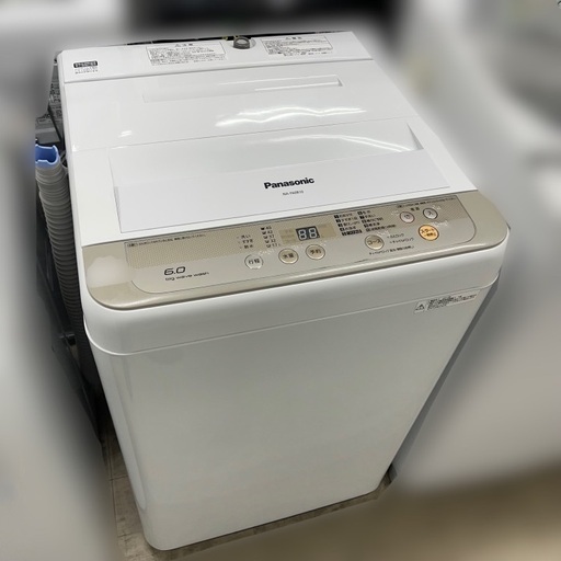 J3050 ★値下げしました★　★6ヶ月保証付★ パナソニック Panasonic NA-F60B13 6kg 洗濯機 2017年製 クリーニング済み　【リユースのサカイ柏店】流山市 中古洗濯機 松戸市 中古洗濯機 我孫子市 中古洗濯機 船橋市 中古洗濯機 守谷市 中古洗濯機 取手市 中古洗濯機