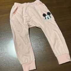 ディズニー　ミッキー　長ズボン　パンツ　ピンク　キャラクター　1...