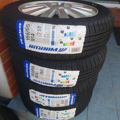 お得！ダイハツ14インチアルミホイール　新品タイヤ4本セット