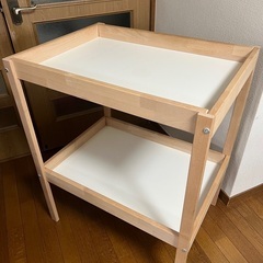 IKEA★オムツ替え台SNIGLER マット、カバー、小物入れゴ...