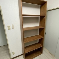 【ネット決済】無印良品 オープンシェルフ 木製 本棚 高さ200...