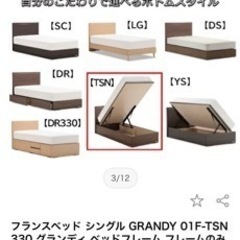 【跳ね上げ式フランスベッド】シングル×2個