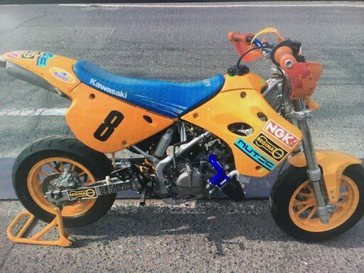 カワサキ KX80 KX080V 92 実働 12インチ モタード仕様 ハイスペック ドリフト 膝スリ サーキット ジムカーナにも