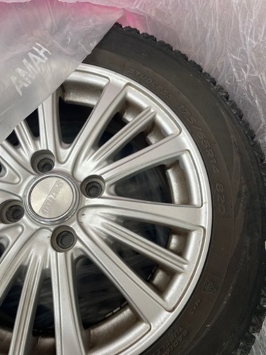 4本セット175/65R14 820 スタッドレスタイヤホイール付き (ChiKKK  