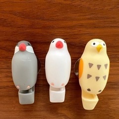 文鳥　フクロウ　歯ブラシフック　はぶらしホルダー