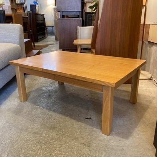 無印良品 木製ローテーブル タモ材 廃盤品 座卓 センターテーブル