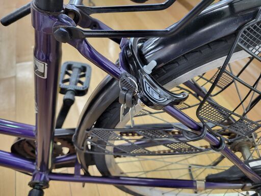 ☆ジモティ割あり☆ 自転車 紫 H×D×W クリーニング済み TK947