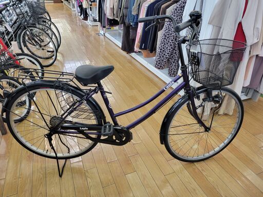 ★ジモティ割あり★  自転車 紫 H×D×W クリーニング済み TK947