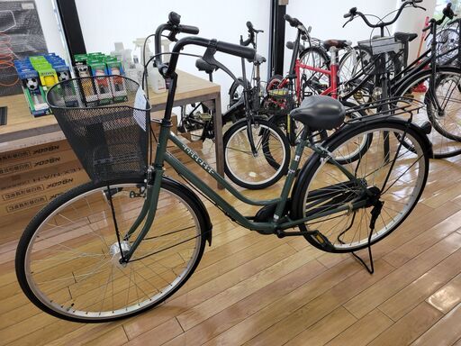 ★ジモティ割あり★  自転車 緑 H×D×W クリーニング済み TK950
