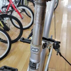 ☆ジモティ割あり☆ 自転車 シルバー H×D×W クリーニング済み TK952