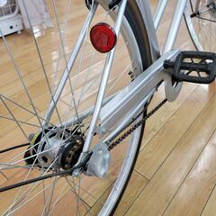 ★ジモティ割あり★  自転車 シルバー H×D×W クリーニング済み TK952 ☆ジモティ割あり☆ 自転車 シルバー H×D×W クリーニング済み TK952