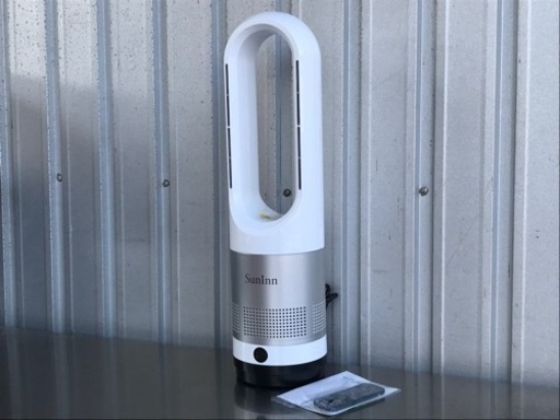 美品！ブレードレスファン◇小型◇リモコン付◇冷暖兼用◇2020年製◇羽根なし◇タワーファン◇K980