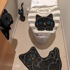 猫のトイレマット、カバー、トイレブラシセット