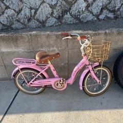 子供用自転車　ピンク　無料