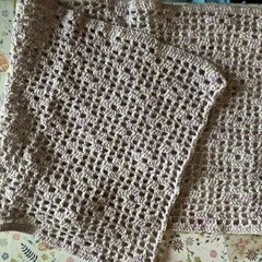 手作り編み物  クロス
