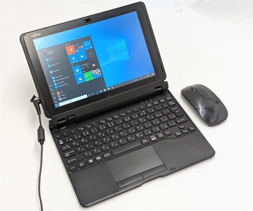 送料無料 新品無線マウス付き 10.1型 タブレットPC 富士通 Q507/PE 中古良品 Atom 4GB 高速SSD 無線 Bluetooth カメラ Windows10 Office