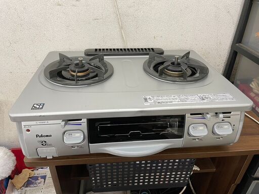 2口ガスコンロ　No.10261　パロマ　2010年製　IC-K690F-1R　LPガス　【リサイクルショップどりーむ天保山店】