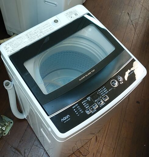3か月間保証☆配達有り！19800円(税別）AQUA 5㎏ 全自動 洗濯機 2022年製