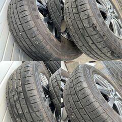 【札幌】キャンセルのため再出品です　社外夏タイヤセット　社外16アルミ　16×6.5J　PCD114　ダンロップエナセーブ　バリ山　ミニバンなど