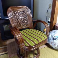 レトロな藤の椅子