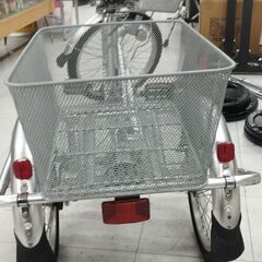 三輪自転車 20インチ シルバー 三輪車 3段切替 スィングロック機能 