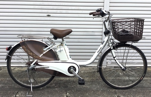 ＜新品同様＞パナソニック・電動アシスト自転車・ELD43 24インチ・ホワイト・大容量バッテリー16AH 鍵3本・お掃除済ですぐ乗れます♪