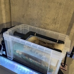 90cm水槽 上部フィルター強化 LED 水槽台セット