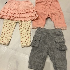 80〜90cm キッズ.ベビー服　ズボン　3点セット