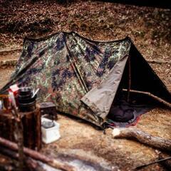 ［希少］ドイツ軍幕 パップテント ファスナー加工 美品】ドイツ軍幕 ジッパー加工済 パップテント