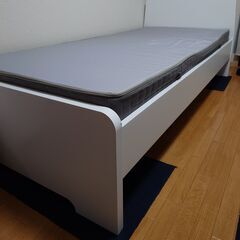 【ネット決済】IKEA シングルベッド+マット