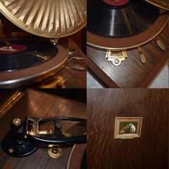 世界1000台限定】HMV460 グラモフォン ルミエール 卓上蓄音機