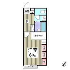 ✨『1K』野田市中里✨冷蔵庫が最初から付いてる物件だよー🎶😆✨敷...